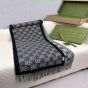 Gucci Wool jacquard scarf with GG Shadow