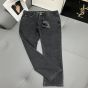 YSL V-WAIST LONG BAGGY JEANS IN 9O'S BLACK DENIM