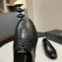 YSL ADRIEN derbies in glazed leather