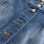 Valentino DENIM SKIRT WITH JACQUARD TRIMS