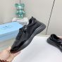 Patent leather and technical fabric Prada America's Cup sneakers