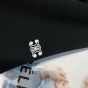 Celine triomphe hooded sweater in cotton cashmere