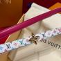 LV x TM Mini Flowergram 15mm Reversible Belt