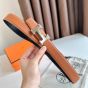 Hermès H belt buckle & Reversible leather strap 32 mm