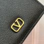 Valentino VLOGO SIGNATURE GRAINY CALFSKIN WALLET