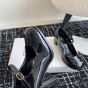 CELINE LILY PERFORATED TRIOMPHE BABIES in PATENT CALFSKIN