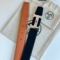 Hermès H belt buckle & Reversible leather strap 32 mm