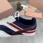 MIU MIU Gymnasium technical fabric and suede sneakers