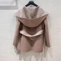 Dior Cropped Coat with Hood and Belt