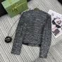 Gucci Striped tweed lamé jacket