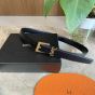 YSL CASSANDRE belt in grained lambskin