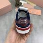 MIU MIU Gymnasium technical fabric and suede sneakers