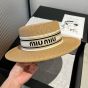 Miu Miu Woven fabric hat
