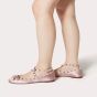 Valentino ROCKSTUD SATIN BALLERINA
