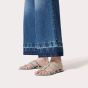 Valentino ROCKSTUD FLAT SLIDE SANDAL