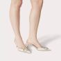 Valentino VLOGO SIGNATURE SLINGBACK PUMP IN CALFSKIN LEATHER 