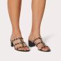 Valentino ROCKSTUD CALFSKIN LEATHER SLIDE SANDAL