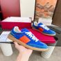 Valentino UPVILLAGE LOW TOP SNEAKER IN CRUST LEATHER AND NYLON