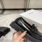 CELINE MARGARET LOAFER WITH TRIOMPHE CHAIN in POLISHED BULL