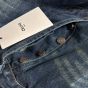 Celine kurt jeans in destroyed blue marble denim