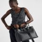 Prada Buckle large leather handbag with belt