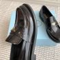 Prada Brushed leather loafers