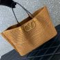 Valentino MEDIUM SHOPPING BAG IN SYNTHETIC RAFFIA