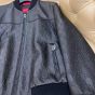 Gucci GG embossed leather bomber jacket