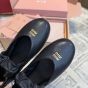 MIU MIU Ruches nappa leather ballerinas