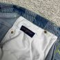 LV Damier 3D Light Denim Shorts
