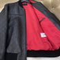 Gucci GG embossed leather bomber jacket