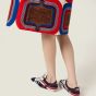 MIU MIU Gymnasium technical fabric and suede sneakers