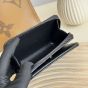 YSL CASSANDRE MATELASSÉ compact zip around wallet in grain de poudre leather