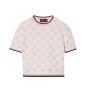 Gucci Cotton crewneck top with GG intarsia