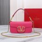 VALENTINO GARAVANI LOCÒ CALFSKIN SHOULDER BAG