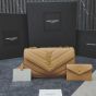 YSL LOULOU small in MATELASSÉ lambskin