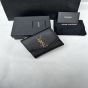 YSL UPTOWN Compact wallet in grain de poudre leather