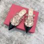 Valentino ROCKSTUD PATENT-LEATHER MULE