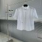 Dior Short-Sleeved Shirt with Black Bee Embroidery