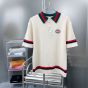 Gucci Knit cotton polo T-shirt with Web