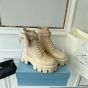 Prada Monolith leather and Re-Nylon boots with pouch