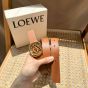 LOEWE Reversible Anagram Ellipse belt in smooth calfskin
