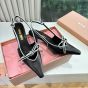 MIU MIU Nappa leather slingback pumps