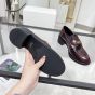 MIU MIU Brushed leather loafers