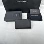 YSL UPTOWN Compact wallet in grain de poudre leather