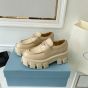 Prada Brushed leather Monolith loafers