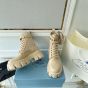 Prada Monolith leather and Re-Nylon boots with pouch