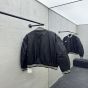 loose celine teddy jacket in nylon