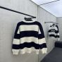 celine oversized sweater in striped cotton
