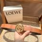 LOEWE Reversible Anagram Ellipse belt in smooth calfskin